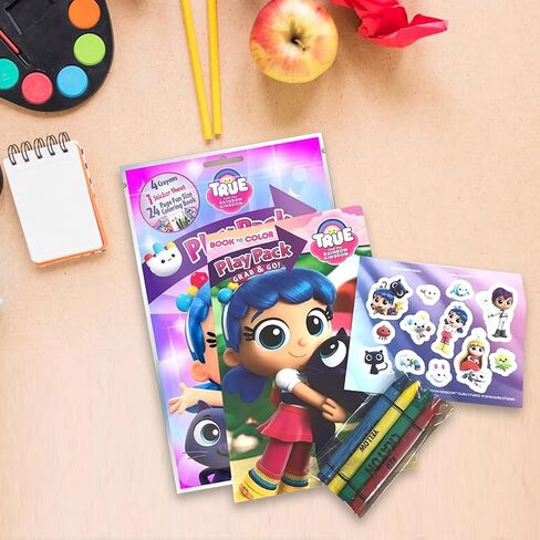 True and The Rainbow Kingdom Party Favors Pack ~ Bundle of 12 Play Packs Filled with Stickers, Coloring Books, and Crayons (True and The Rainbow Kingdom Party Supplies) in Kuwait
