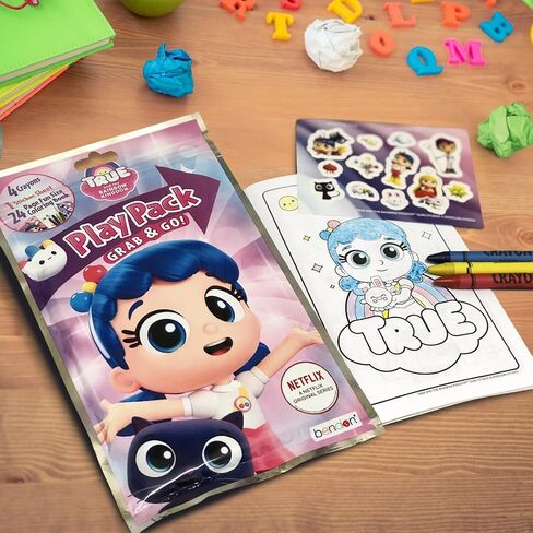 True and The Rainbow Kingdom Party Favors Pack ~ Bundle of 12 Play Packs Filled with Stickers, Coloring Books, and Crayons (True and The Rainbow Kingdom Party Supplies) in Kuwait