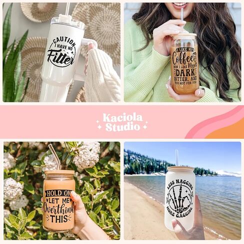 الكتاب المقدس آية الأشعة فوق البنفسجية DTF Cup Wrap -20 Sheets Inspiration Quotes Questar in Kuwait