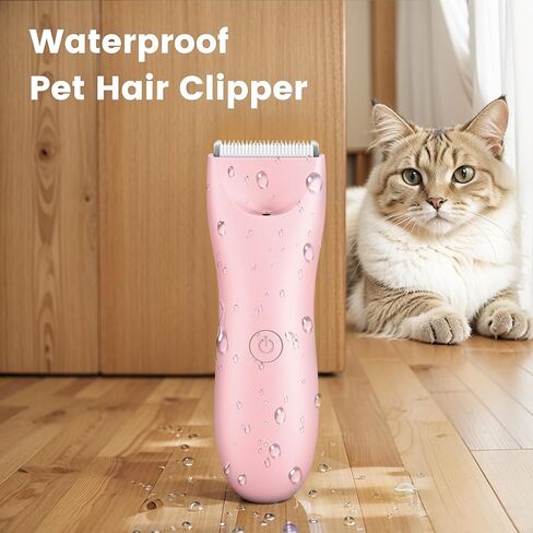 Dog Clippers Pet Grooming Kit, Low Noise Dog Hair Trimmer for Grooming Cordless Pet Shaver with LED Light for Dogs Cats Animals in Kuwait
