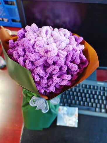 DDL&HEXI 4 of Loop Yarn Finger Knitting Yarn Chunky Chenille Yarn (103-4) in Kuwait