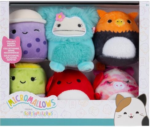 Squishmallows Original Micromallows Plush 6-Pack (Myrna, Henley, Anjara, Carlos, Joelle, Poplina) in Saudi Arabia