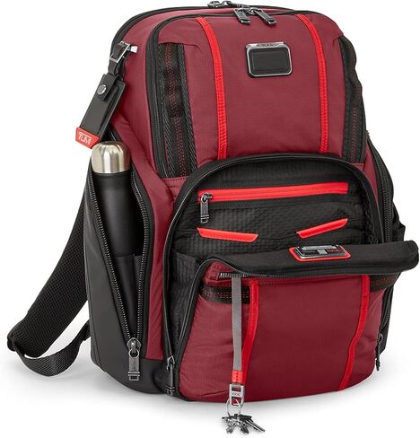 Tumi - حقيبة ظهر Search Alpha Bravo - حقيبة الظهر المحمول للرجال والنساء - حقيبة ظهر للعمل والسفر - 17.0 "× 14.0" × 8.3 " - جلد أسود in Kuwait