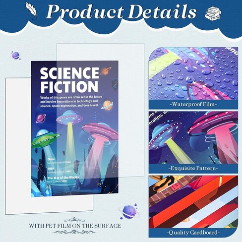 Outus Literary Genres Posters Bulletin Board Set for Classroom Literature Poster Wall Art Print Teacher Educational Art Print for High Middle School Classroom Decoration(14 Pcs, Classic) in Saudi Arabia