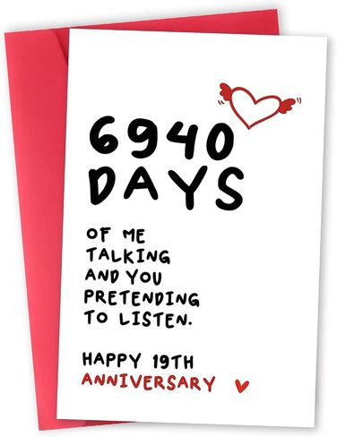 Funny 12 Year Anniversary Card Gifts for Him Her, Sweet 12th Anniversary Card for Girlfriend Boyfriend, Lovely 12th Weeding Anniversary Card Husband Wife, Happy Twelve Years Together Gift in Saudi Arabia