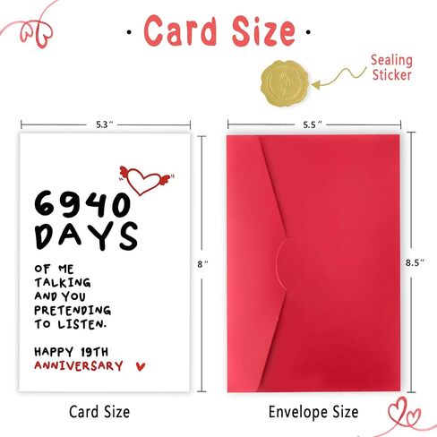 Funny 12 Year Anniversary Card Gifts for Him Her, Sweet 12th Anniversary Card for Girlfriend Boyfriend, Lovely 12th Weeding Anniversary Card Husband Wife, Happy Twelve Years Together Gift in Saudi Arabia