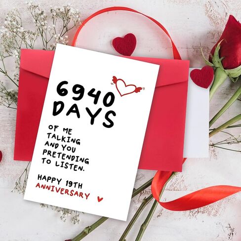 Funny 12 Year Anniversary Card Gifts for Him Her, Sweet 12th Anniversary Card for Girlfriend Boyfriend, Lovely 12th Weeding Anniversary Card Husband Wife, Happy Twelve Years Together Gift in Saudi Arabia