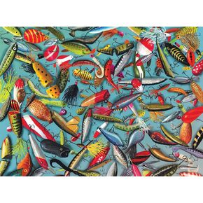 Buffalo Games - Robert Hautman - A Luring Collage - 1000 Piece Jigsaw Puzzle for Adults -Challenging Puzzle Perfect for Game Nights - Finished Size is 26.75 x 19.75