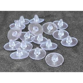 200 Pcs Approx Approx Extra Soft Extra Premium Earring Stoppers/Earring Stoppers Silicone/Back Earring Stoppers/Earring Backs for Droopy Ears. (Royal (Head Earring Back Stopper))