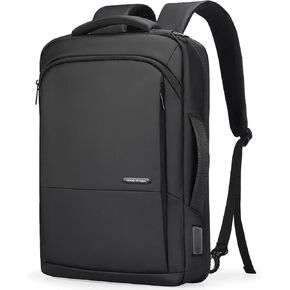 Muzee 3in1 Slim Business Backpack Laptop Backpack For Men with Executive Briefcase Casual Daypack Fits 15.6 Inch Laptop USB Port Black
