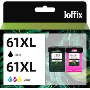 Remanufactured 61 XL Ink Cartridge Combo Pack Replacement for HP 61 61XL Ink Compatible with HP Envy 4500 4501 4502 5530 Deskjet 2540 3050 1050 1056 1510 OfficeJet 4630 Printer (2 Pack)