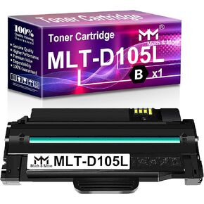 mm الكثير وأكثر توافقًا في خرطوشة الحبر لـ Samsung 105L D105L MLT-D105L للاستخدام مع ML-2525 ML-2525W ML-1910 ML-1915 ML-2540 SCX-4623F SCX-4623FN SCX-4623FW PRINERS (Black ، 1 Pack))