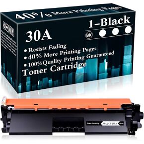 1 Black 30A | CF230A Toner Cartridge Replacement for Pro M203dn M203dw M203d MFP M227sdn MFP M227fdw MFP M230sdn MFP M230fdw MFP M227fdn Printer,Sold by TopInk