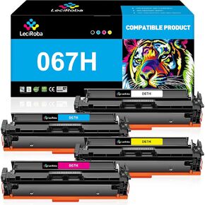LeciRoba 067H High Capacity Toner Cartridge Replacement for Canon 067H 067 Toner for Canon imageCLASS LBP633Cdw LBP632Cdw MF653Cdw MF654Cdw MF656Cdw Laser Printer (4-Pack)