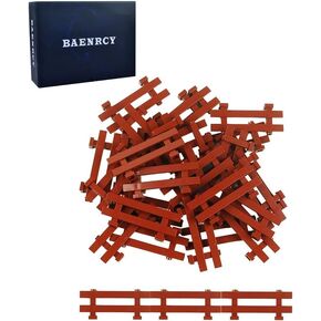 50pcs Fence Building Blocks Pieces City Accessorices House Sencery Accessories House Fence Set Building Bricks Kit DIY Building Set Compatible All Major Brands (#3)