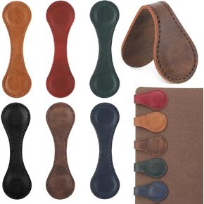 3Pcs Magnetic Leather Bookmark, Timeless Mark Magnetic Leather Bookmark, Magnetic Bookmarks for Men, Women, Student, Teacher, Book Lovers, Reader Gift（Burgundy/Dark Green/Coffee）