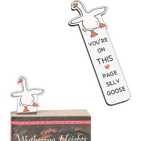 Funny Bookmarks for Women, Cute Duck Book Marks for Reading Women, Book Accessories Book Marker, Book Lover Gifts for Women Friends, Dark Romance Bookmarks Bookish Gifts Booktok Gifts