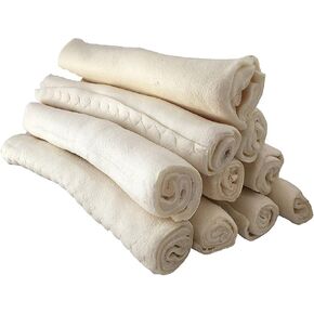 Premium Rawhide Retriever Rolls Dog Rawhides for Dogs 9-10" (36 Count) All-Natural Grass-Fed Free-Range Hand Rolled Beef Dog Bones High-Protein Healthy Chew Treats.