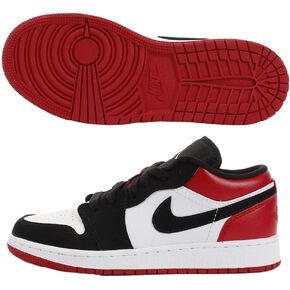 Nike Jordan Youth Air 1 Low GS 553560 163 - Size 4Y White/Gym Red-Black