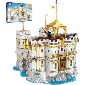 Royal Bay Castle Building Sets, Medieval Castle Building Kit 66013, Construction Building Toys for Boys Girls,Collectible Medieval Display Model Creative Gifts for Adults, Kids 8,9,10,11,12+