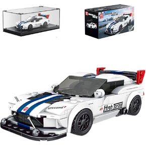 Mould King Speed Champion Viper Model Car Building Kits with Display Case - Sports Race Car Building Sets (388PCS) for Adults and Kids 8+
