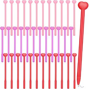 100 Pcs Valentines Heart Pens Bulk Gel Ink Pens Valentine's gift for coworkers Holiday Fun Pens Ballpoint Pens with Black Ink for Valentine‘s Day Party Supplies(Multicolor)