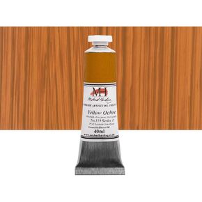 Michael Harding Artist Oil Colours, Yellow Ochre, 40ml Tube, 11940
