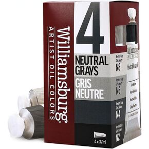 Golden Artist Colors Williamsburg Oil Neutral Gray 4pc Set (60089100)