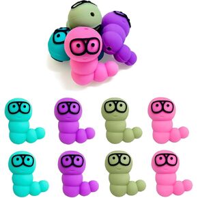 3D Shaped Elephant Focal Beads for Pens Cute Silicone Focal Beads for Keychain Making DIY Gifts Lanyard Making 8Pcs