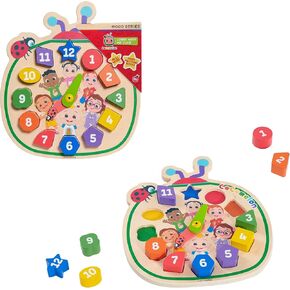 CoComelon Play-A-Long Wooden Puzzle, 15-Pieces, Recycled Wood, Officially Licensed Kids Toys for Ages 18 Month by Just Play