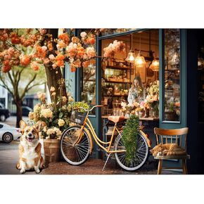Flower Shop Puzzles for Adults 1000 Pieces, Jigsaw Puzzles for Adults 1000 Piece, Puzzle for Adults, Adults Challenging Game Toys, Impossible Puzzle, Family Decoration Puzzle