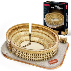 CubicFun 3D Puzzle for Adults Kids Rome Colosseum Jigsaw Italy Architecture Model Kits DIY Toys with Booklet Birthday Gift for Boys Girls Age 8+, 131 Pieces Valentine's Day Gift Easter Gifts Puzzles