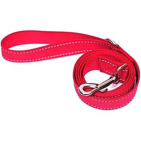 Reflective Dog Leash, 6 ft/5 ft/4 ft, Nylon Leash for Dogs Walking for Medium & Large Dogs 1" Wide (Red, 1'' x 6 FT)