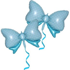 36 Inches Bow Foil Balloon Huge Bowtie Pink Balloon for Baby Shower, Wedding, Kids Theme Party Decoration (Pink 2)