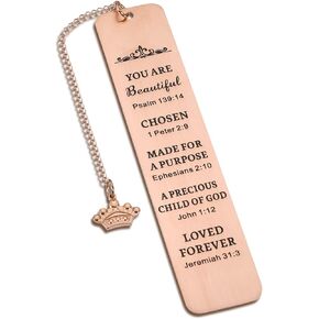 First Communion Gifts for Teen Girls 16-18 Easter Basket Gifts for Women Christening Gifts for Kids Bible Verse Bookmarks for Daughter Confirmation Gift for Goddaughter Book Mark for Reading Women