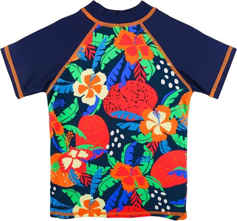 TFJH E Girls Short Sleeve Swimsuit Two Piece Swimwear UPF 50+ UV 3-12 Years in Kuwait