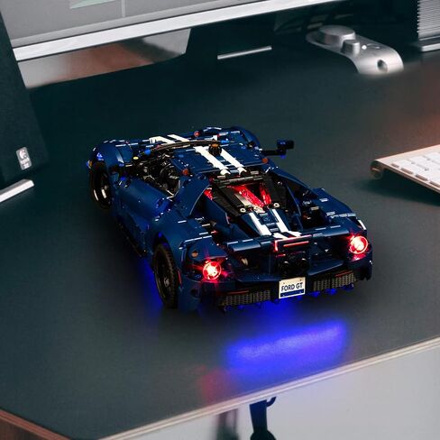 مجموعة مصابيح LED Vonado متوافقة مع LEGO 2022 Ford GT 42154 ، التحكم عن بعد Technic Ford GT Light Kit متوافق مع سيارة LEGO للبالغين 42154 (بدون نموذج) in Kuwait