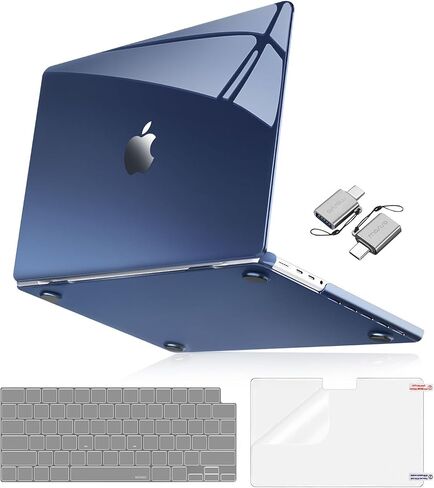 MOSISO Compatible with MacBook Pro 14 inch Case 2025-2021 M4 M3 M2 M1 A3112 A3185 A3401 A2918 A2992 A2779 A2442, Surpass Natural Beauty Hard Case&Keyboard Skin&Screen Film&Type C,Crystal Midnight in Saudi Arabia