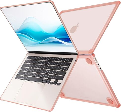 بالنسبة إلى MacBook Air 13.6 بوصة Case 2024-2022 M3 A3113 M2 A2681 حالة واقية ، وغطاء مقاوم للصدمات الربعة ذات الربعة مع فيلم شاشة ولوحة المفاتيح وغطاء لوحة اللمس والكاميرا ، والشفافة in Kuwait