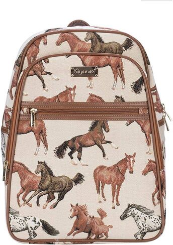 Signare Tapestry Backpack for Women Computer Rucksack Knapsack bookbags for women In Floral Morning Garden Design (BKPK-MGD) in Kuwait