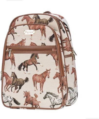 Signare Tapestry Backpack for Women Computer Rucksack Knapsack bookbags for women In Floral Morning Garden Design (BKPK-MGD) in Kuwait