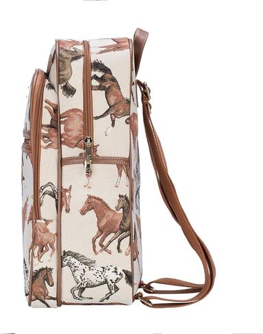 Signare Tapestry Backpack for Women Computer Rucksack Knapsack bookbags for women In Floral Morning Garden Design (BKPK-MGD) in Kuwait