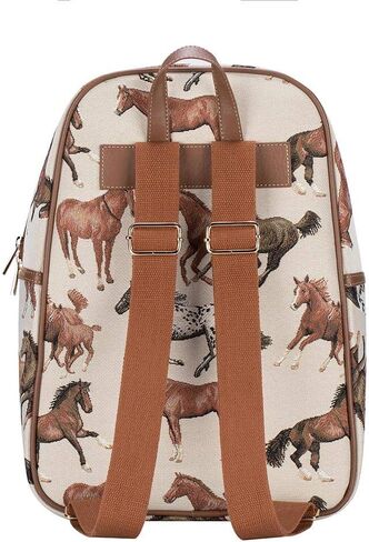 Signare Tapestry Backpack for Women Computer Rucksack Knapsack bookbags for women In Floral Morning Garden Design (BKPK-MGD) in Kuwait