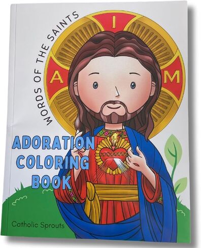 براعم كاثوليكية - كتاب تلوين العشق - الكتب الكاثوليكية ، هدية للأولاد والبنات الكاثوليك ، بالتواصل المقدس الأول ، العشق الإفخارستيا ، كتاب التلوين in Kuwait