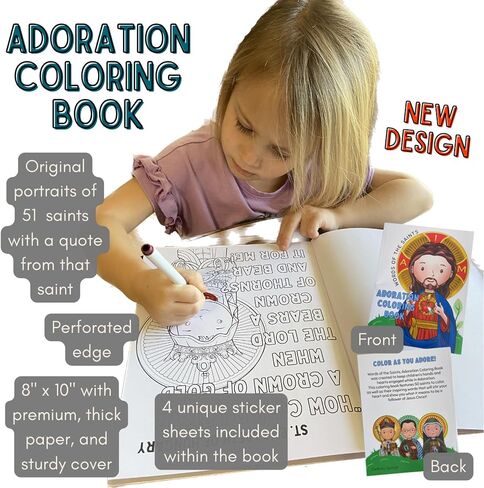 براعم كاثوليكية - كتاب تلوين العشق - الكتب الكاثوليكية ، هدية للأولاد والبنات الكاثوليك ، بالتواصل المقدس الأول ، العشق الإفخارستيا ، كتاب التلوين in Kuwait