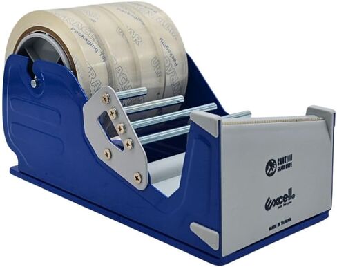 WOD TTD2B Industrial Grade Wide Tabletop Multi-Roll Desktop Tape Dispenser with C-Clamp to Mount Anywhere & Safety Cover Blade: for Tape up to 2" in. Wide (Holds 3" core) 1-Pack in Kuwait