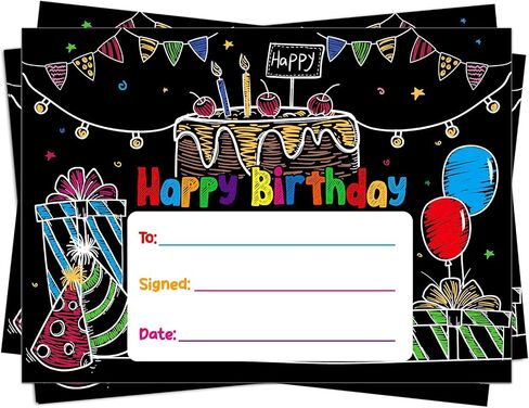 WhatSign 30PCS Happy Birthday Certificates for Students Birthday Award Certificates Gifts for Kids Classroom Birthday Certificates Student Birthday Gifts from Teacher Back to School Teacher Supplies in Kuwait