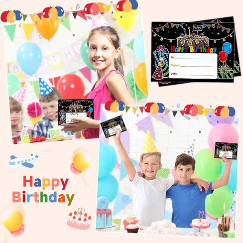 WhatSign 30PCS Happy Birthday Certificates for Students Birthday Award Certificates Gifts for Kids Classroom Birthday Certificates Student Birthday Gifts from Teacher Back to School Teacher Supplies in Kuwait