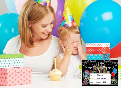 WhatSign 30PCS Happy Birthday Certificates for Students Birthday Award Certificates Gifts for Kids Classroom Birthday Certificates Student Birthday Gifts from Teacher Back to School Teacher Supplies in Kuwait