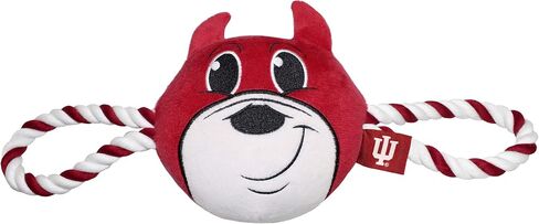 Pets First NCAA Ohio Buckeyes Nylon Mascot Dog Toy with Tough Dog Ropes & Inner Squeaker in Bright Team Colors in Saudi Arabia